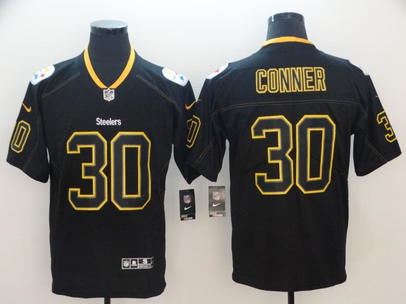Men's Pittsburgh Steelers James Conner #30 Black Jersey